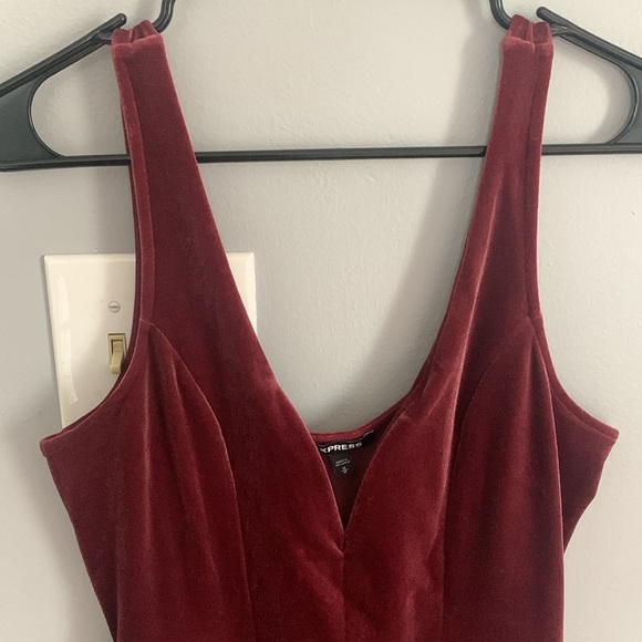 red velvet skort dress - Picture 2 of 4